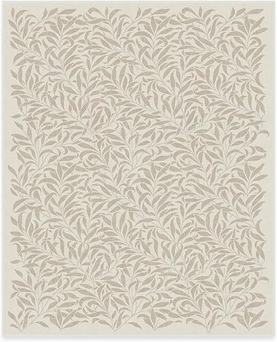 Vista 150 de RUGGABLE x Morris & Co Tapete prémium de pasillo lavable, para pasillo, cocina, entrada, sala de estar, dormitorio u oficina, con base Madreselva