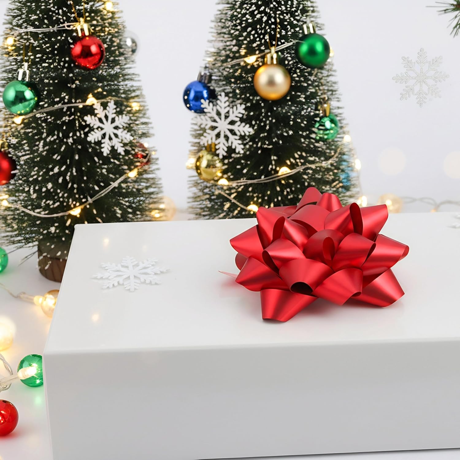 12Pcs Large 4.5 Inch Star Gift Bows for Gift Wrapping and Presents, Christmas Bows,for Parties, Birthdays, Weddings or Other Holidays. (Red) - Image 5