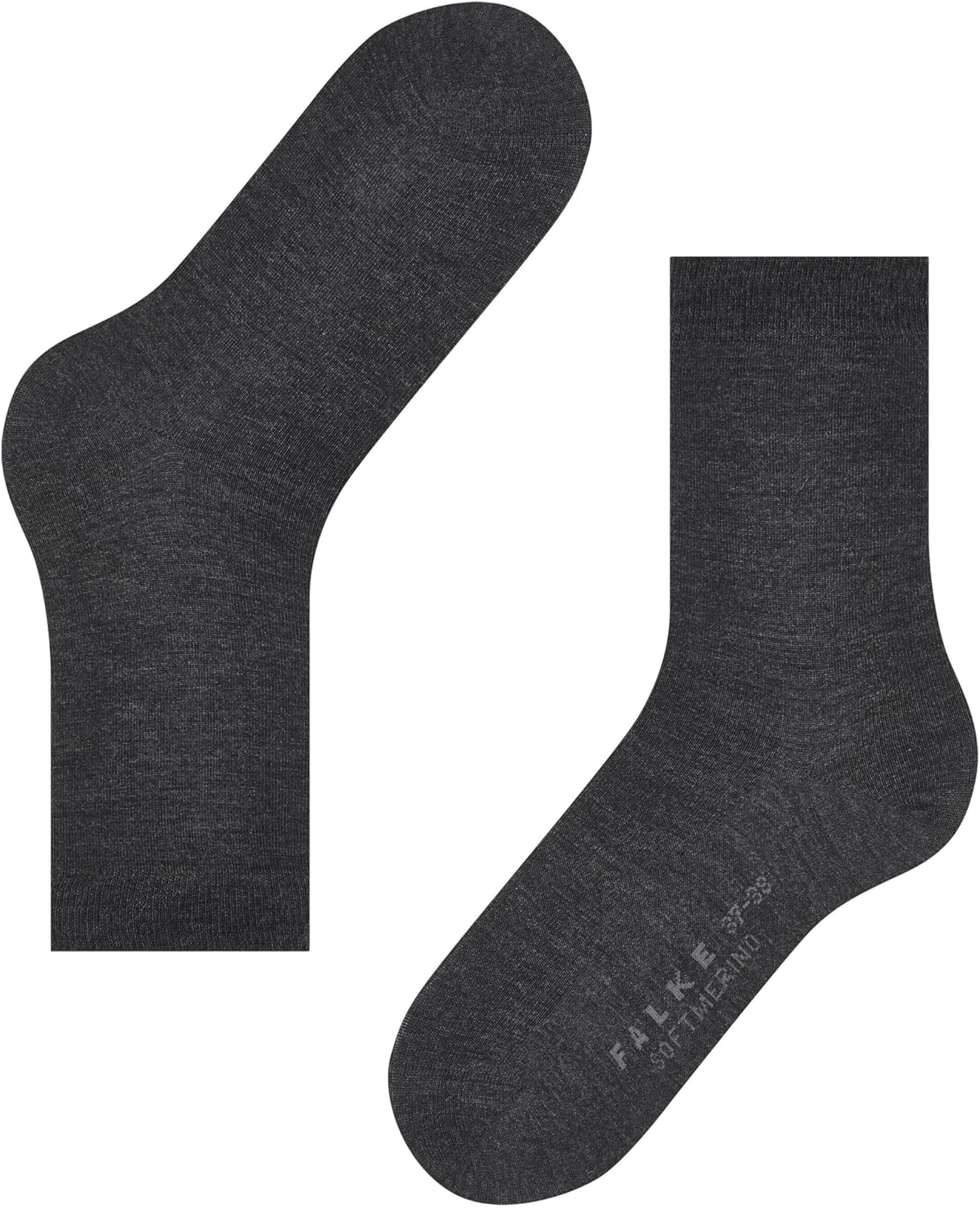 FALKE Women's Softmerino Socks, Merino Wool Cotton, Crew, 1 Pair