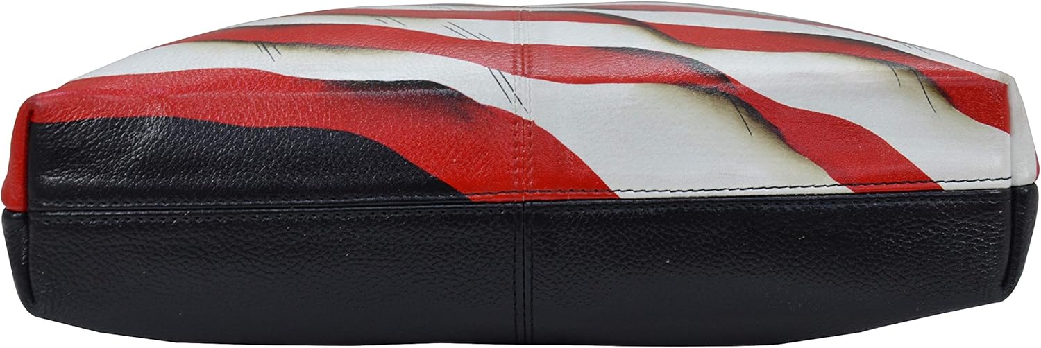 Anna by Anuschka Women's Genuine Leather Medium Crossbody with External Zipper Pocket - Image 4