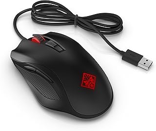 OMEN 600 Gaming Maus (kabelgebunden, bis 12.000 dpi, LED-Beleuchtung; 6 programmierbare Tasten) schwarz