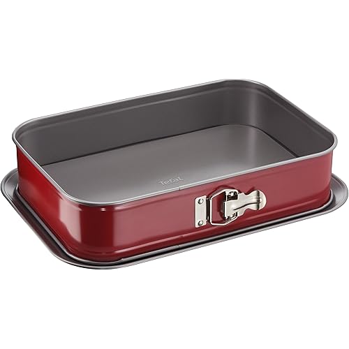 Tefal J 1640514 Delibake Hinged Oven Dish 36 x 24 cm Carbon Steel Red