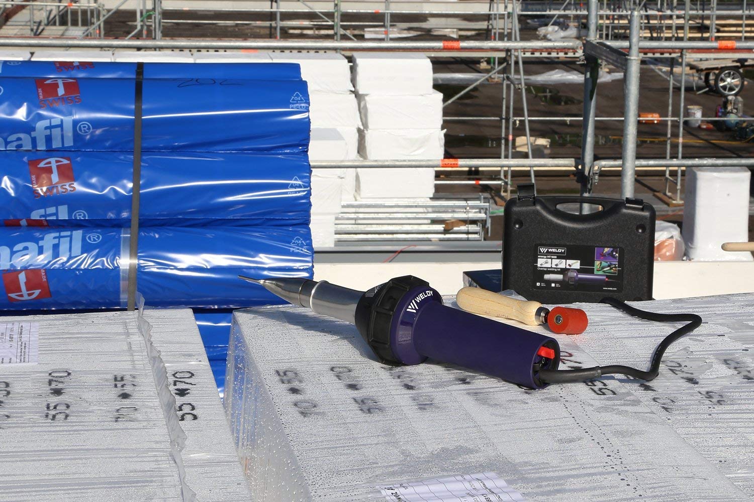 WELDY 230V RW3400 Roofer Plastic Hot Air Welder 40mm Width Nozzle for Roof Welding with Free Overlap Heat — view 7