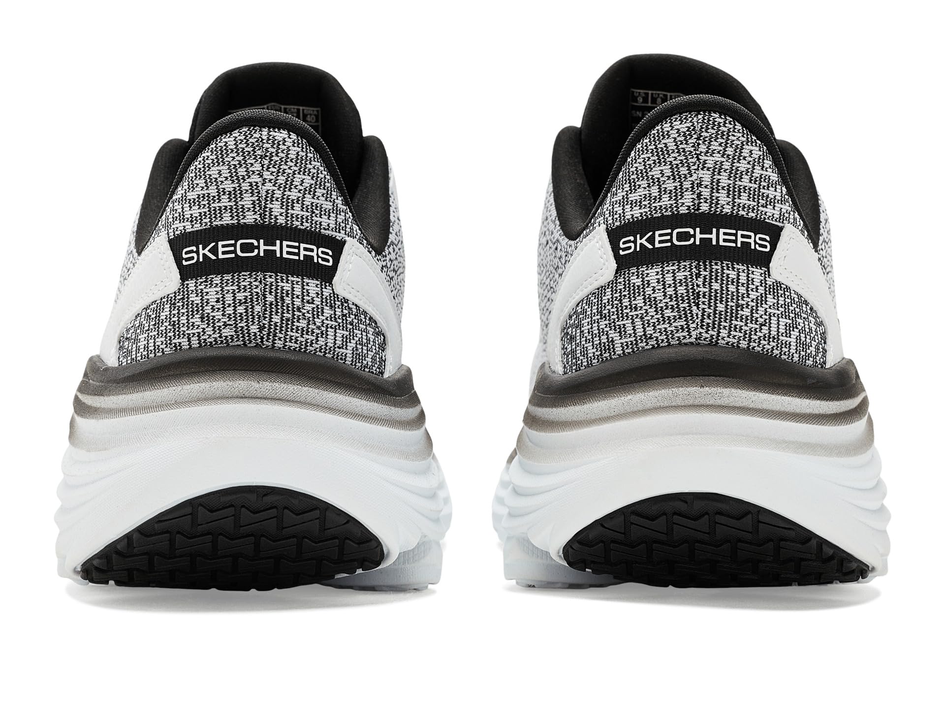 Skechers Max Cushioning Endeavour Kauska - Tenis de correr para hombre, Blanco/Negro, 10 X-Wide