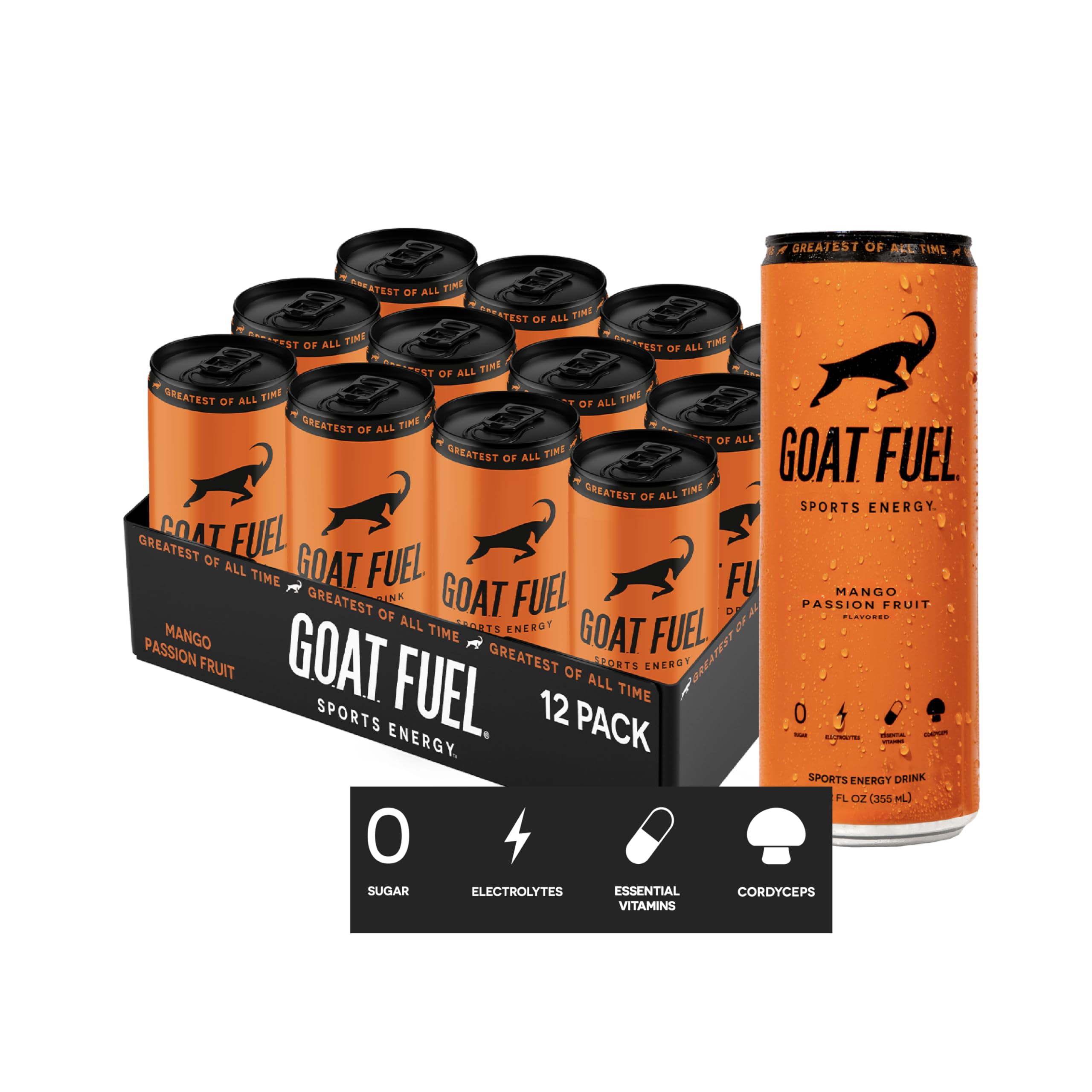 Buy GOAT Fuel® Preworkout Sports Energy Drink SugarFree Pre Workout
