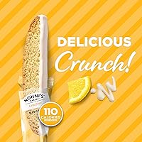 Vista 7 de Nonni's Limone Galletas de Biscotti de Limón con Glaseado – Aperitivo Italiano para la Hora del Té envuelto individualmente, crujiente horneado dos