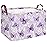 Sanjiaofeng Rectangular Kids Basket Butterfly Storage Bins,Girls Storage Basket with Handles.Clothers,Toys,Books,Kid\'s Gifts Bins. (Purple Butterfly)