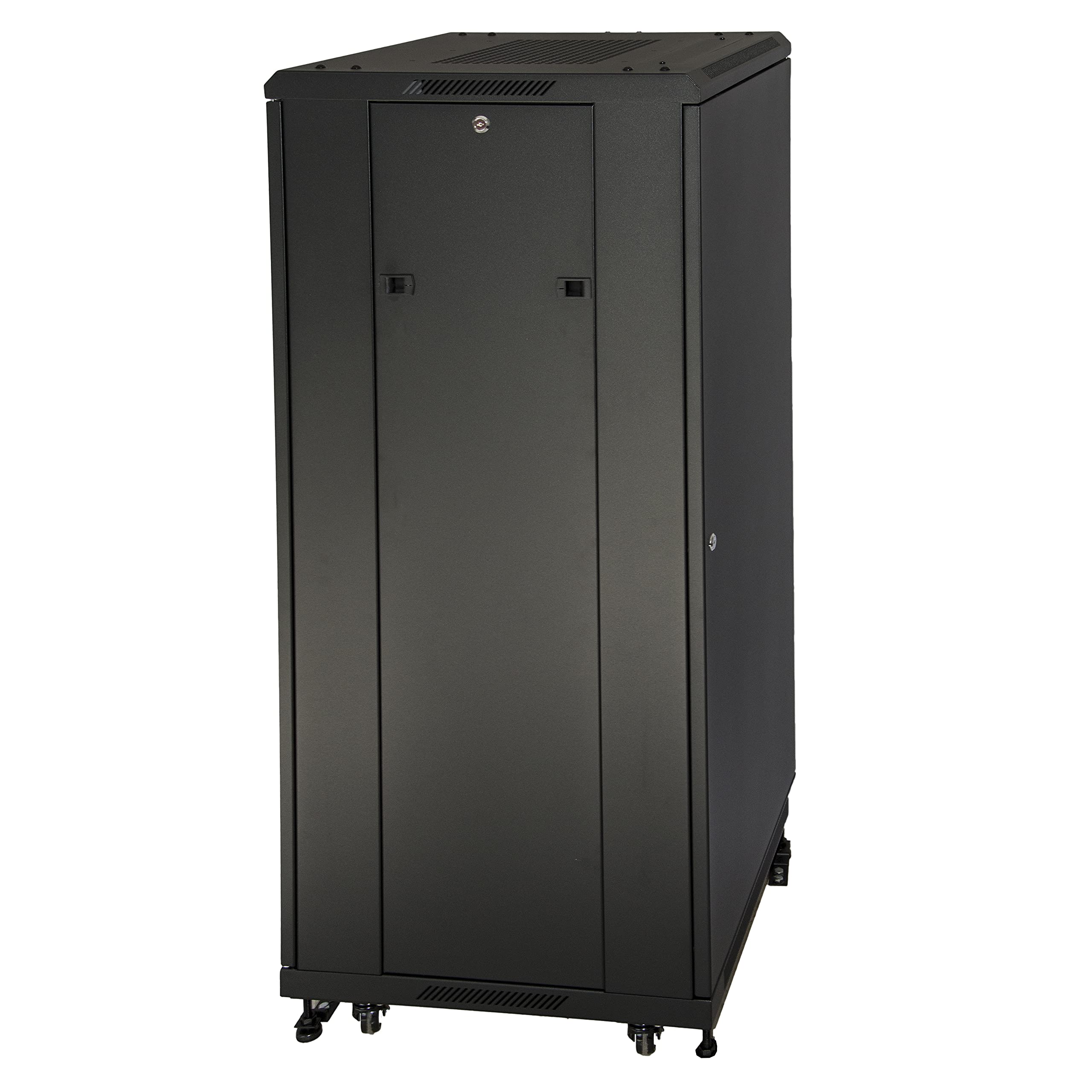 LINK LK1932U66NFP - Armadio Rack 19" 32U per Reti – 1610x600x600 mm, Nero, Porta in Vetro, per Server, Switch e Apparecchiature IT