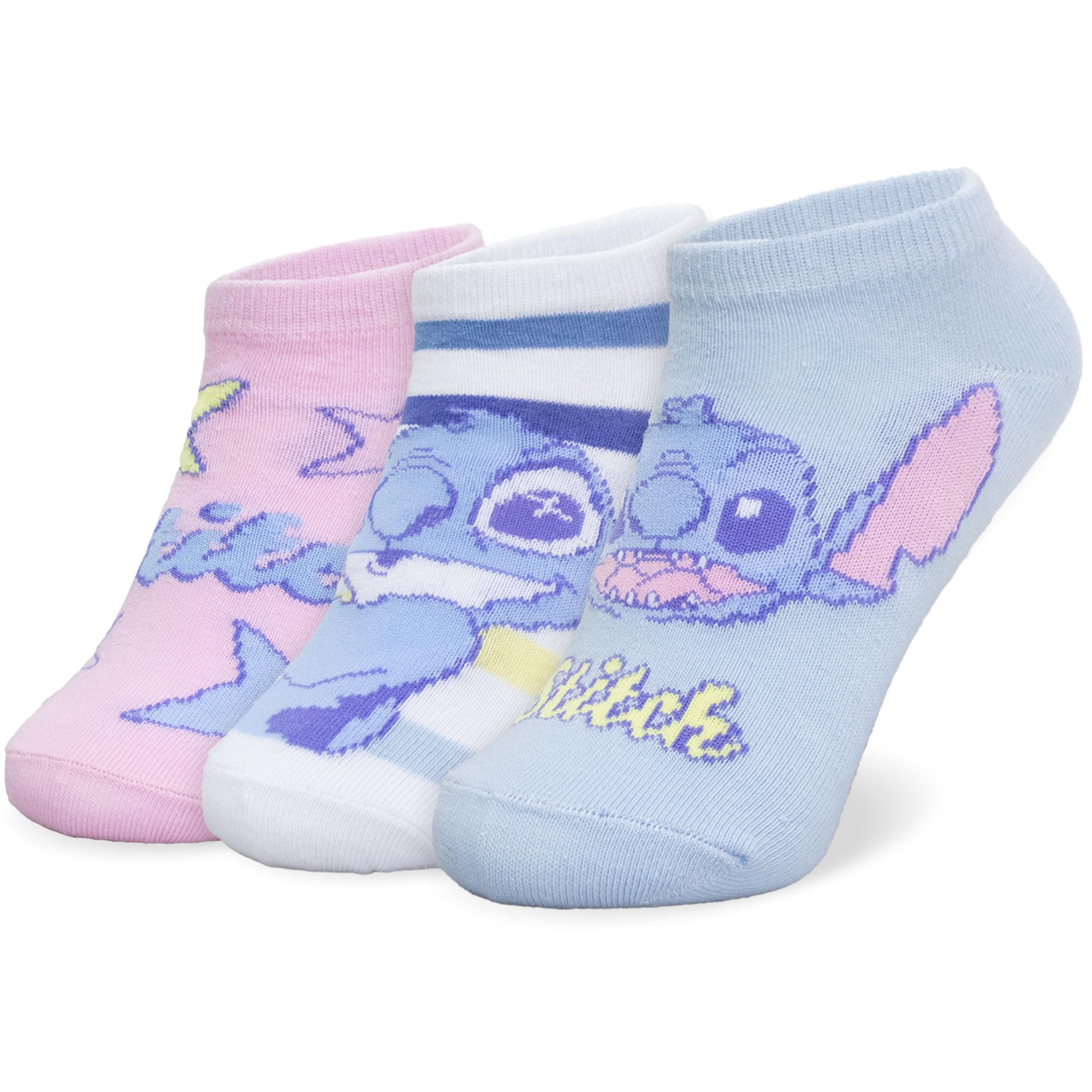 Disney Lot de 3 paires de chaussettes pour fille Lilo et Stitch coton fille 7117