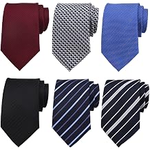 Men's Tie Necktie Regular/Extra Long XL Ties for Men Big and Tall Woven JACQUARD Classic, 58 or 63 inch Long