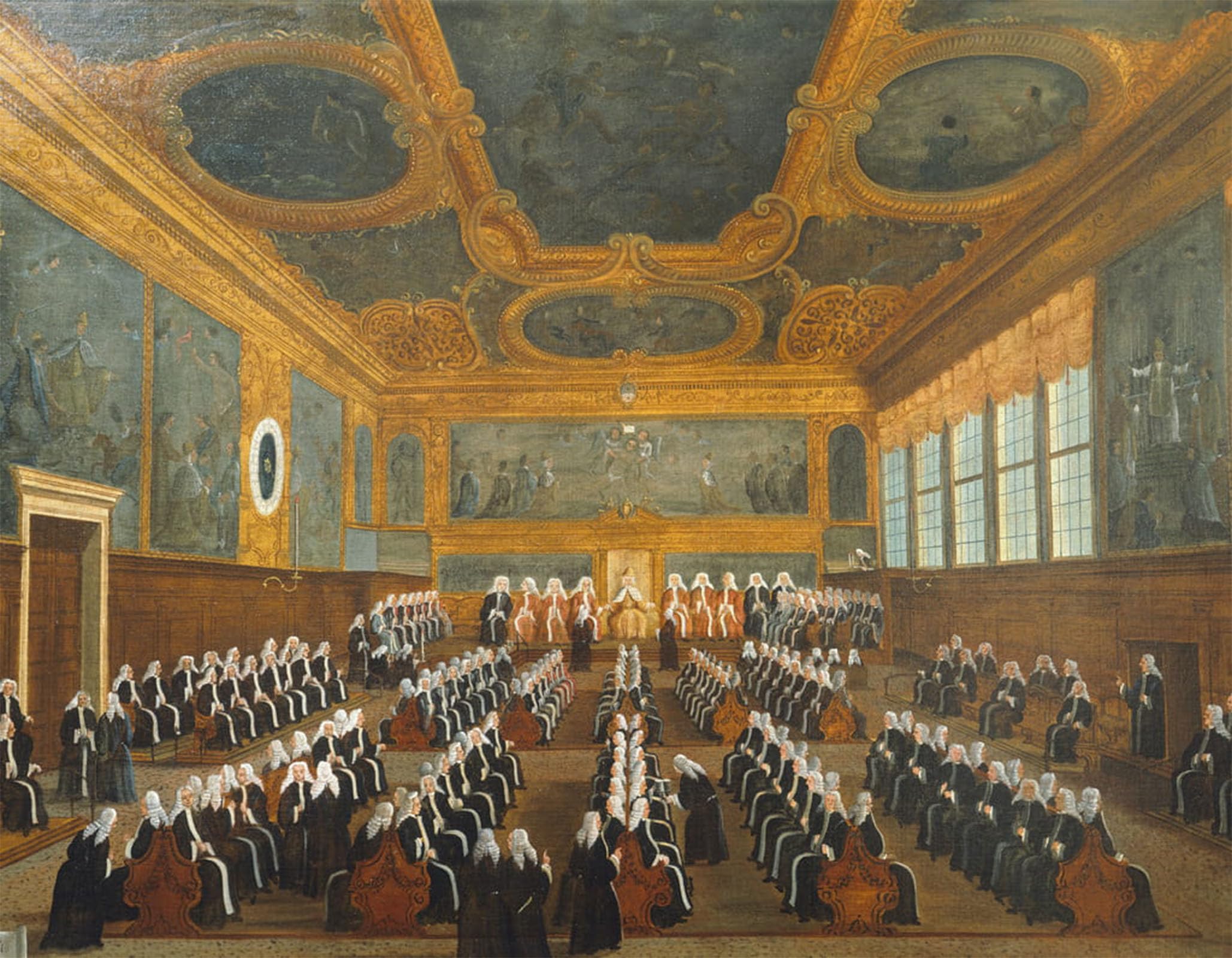 POSTERIIk Famous Modern Artwork Art Mural Council of Pregadi by Gabriele Bella Oil Paintings Pictures for Home Decor 60x90cm
