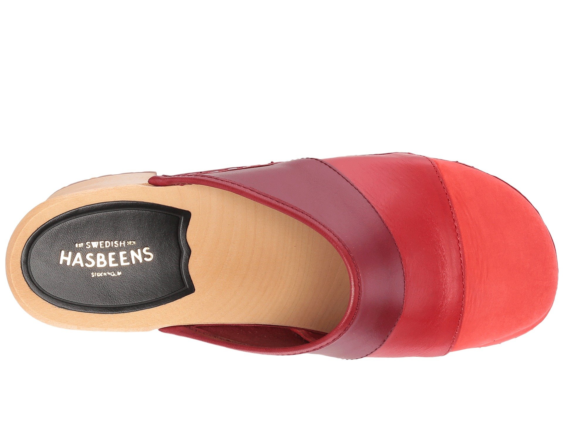 Swedish Hasbeens Color Combo Slip-In at Zappos.com