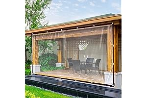 Waterproof Tarps - Clear Vinyl Patio Enclosure, Transparent Tarp, and Vinyl Sheeting