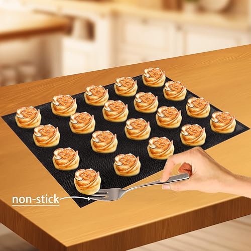 Miniatura 83 de Pan para hornear pan de hamburguesa Eclair perforado hojas de disco redondo de malla de silicona molde de 8 pan forma de círculo cónico