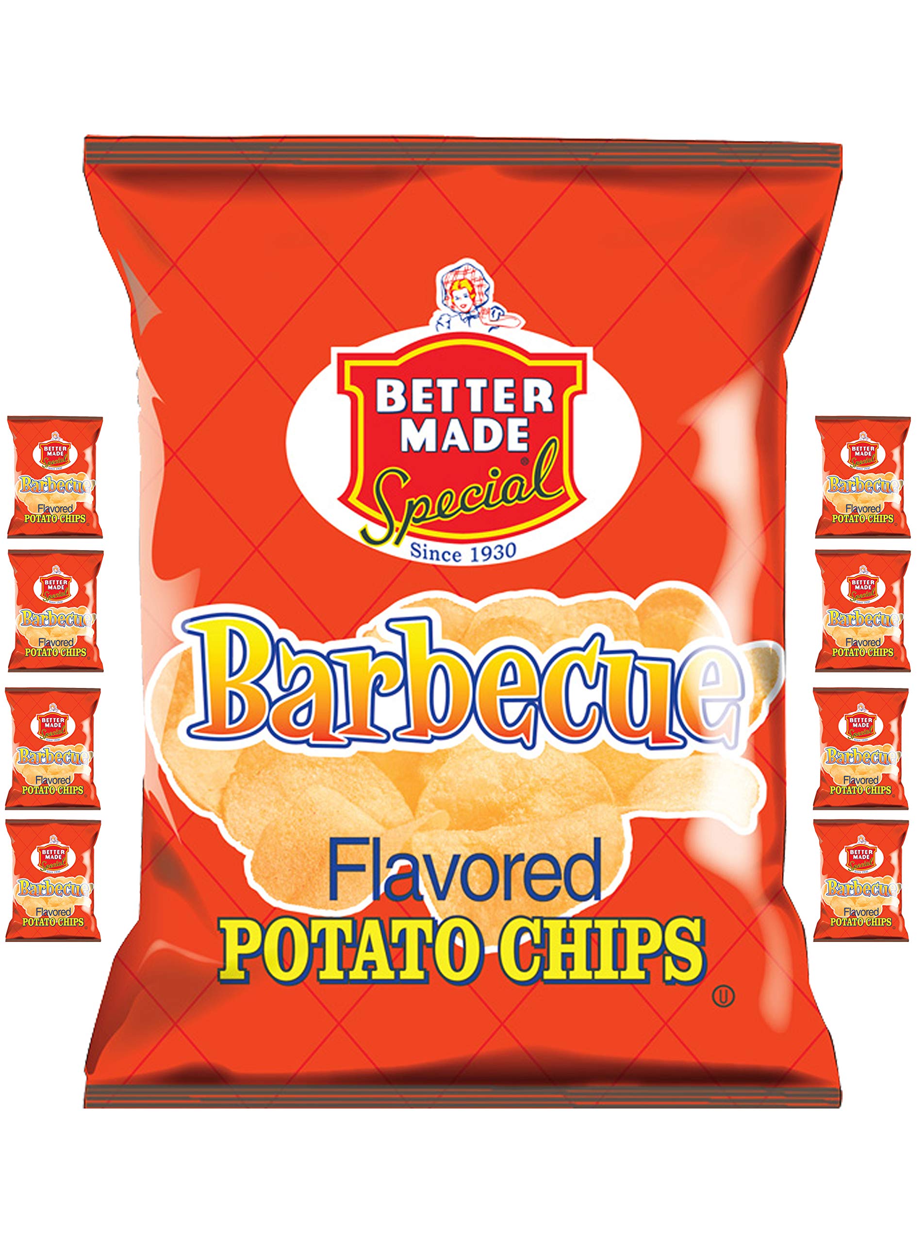 Better Made Special Potato Chips (8) x Bags 2.75oz Each (Pack of 8) (BBQ)