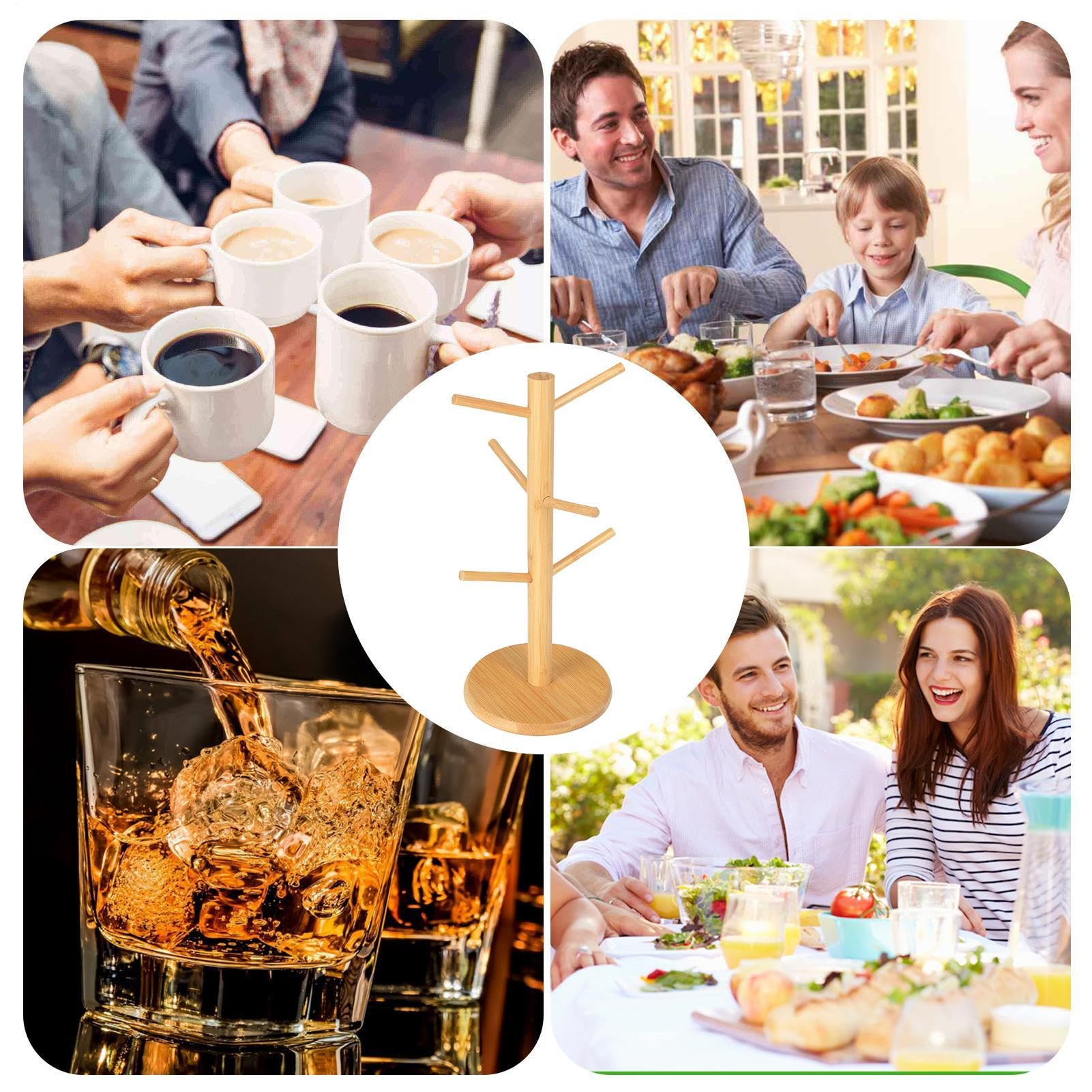 Harupink Brezelständer 2 Stück 35cm - 6-armig Holz, Auch Für Tassen & Würste, Weiß