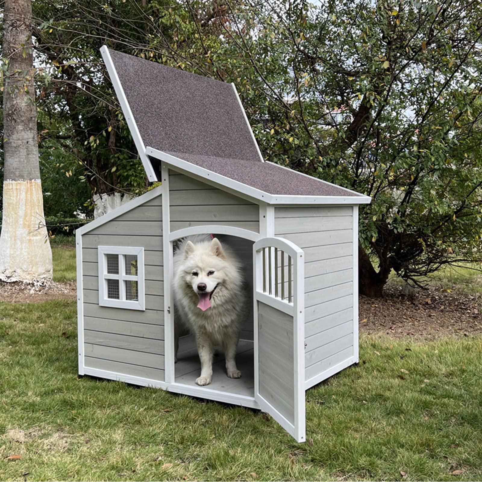 Villa para Gatos, caseta para Perros al Aire Libre, Jaula para Perros al Aire Libre, Interior, Perro Grande, Golden Retriever, casa para Mascotas Samoyedo, casa para Gatos, condominio para Gatos