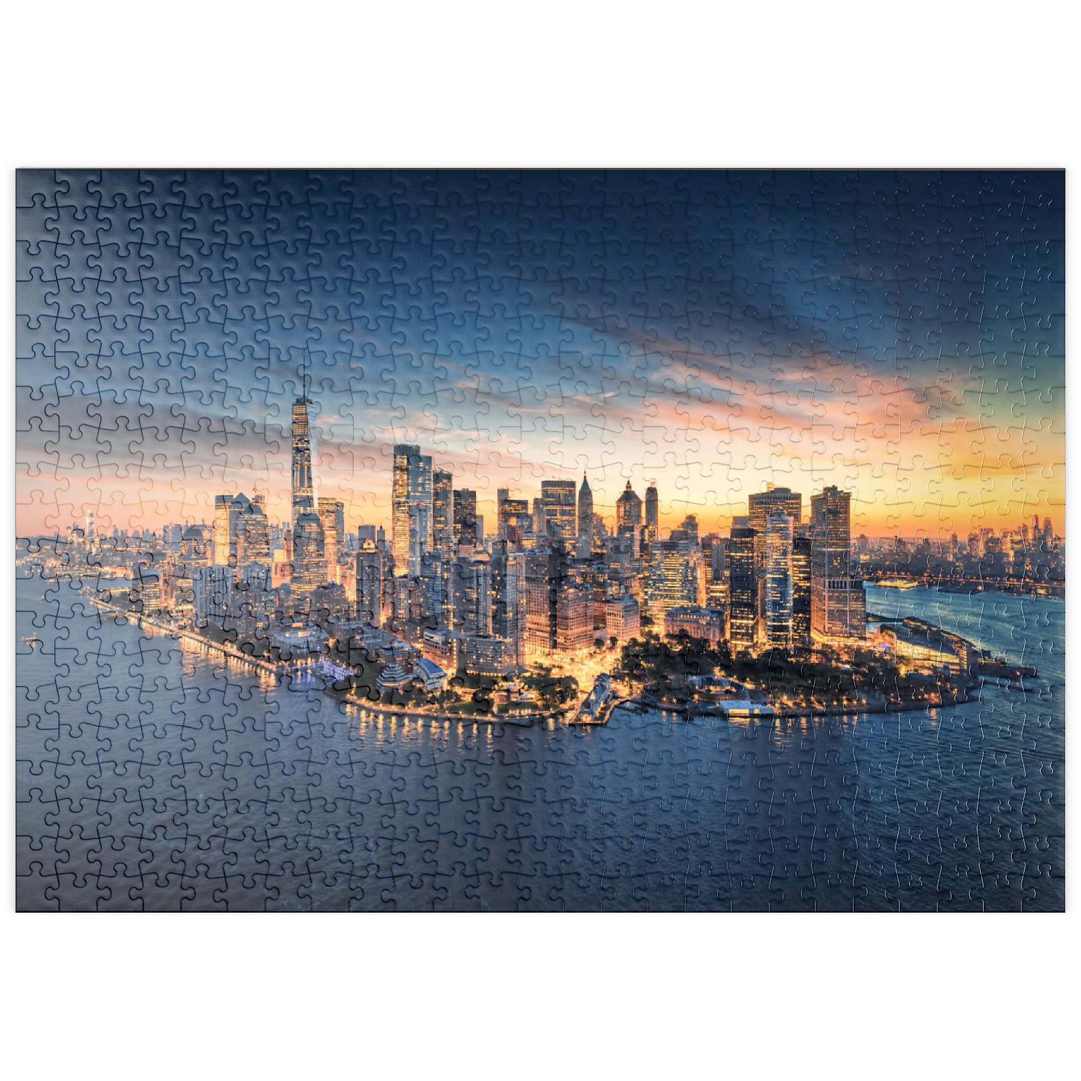 MyPuzzle New York City Panorama Skyline at Sunrise - Premium 500 Piece Puzzle - MyPuzzle Special Collection by Puzzle Galaxy