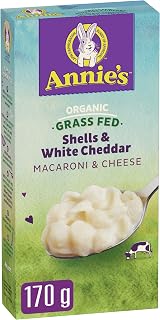 ANNIE'S - Organic Macaroni and Cheese - Grass Fed Shells and White Cheddar
