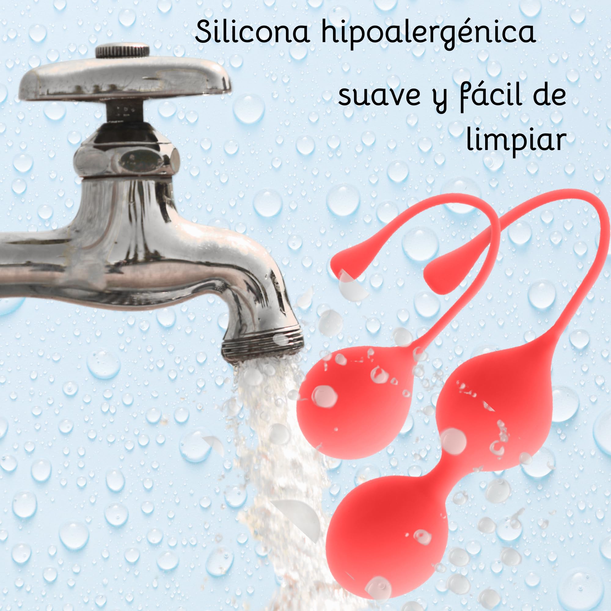 Bolas de entrenamiento para el suelo pélvico para mujeres, Bolas de ejercicio Kegel de silicona para el control de la vejiga y ejercicios de suelo pélvico Bolas Chinas, Bola Pélvicas