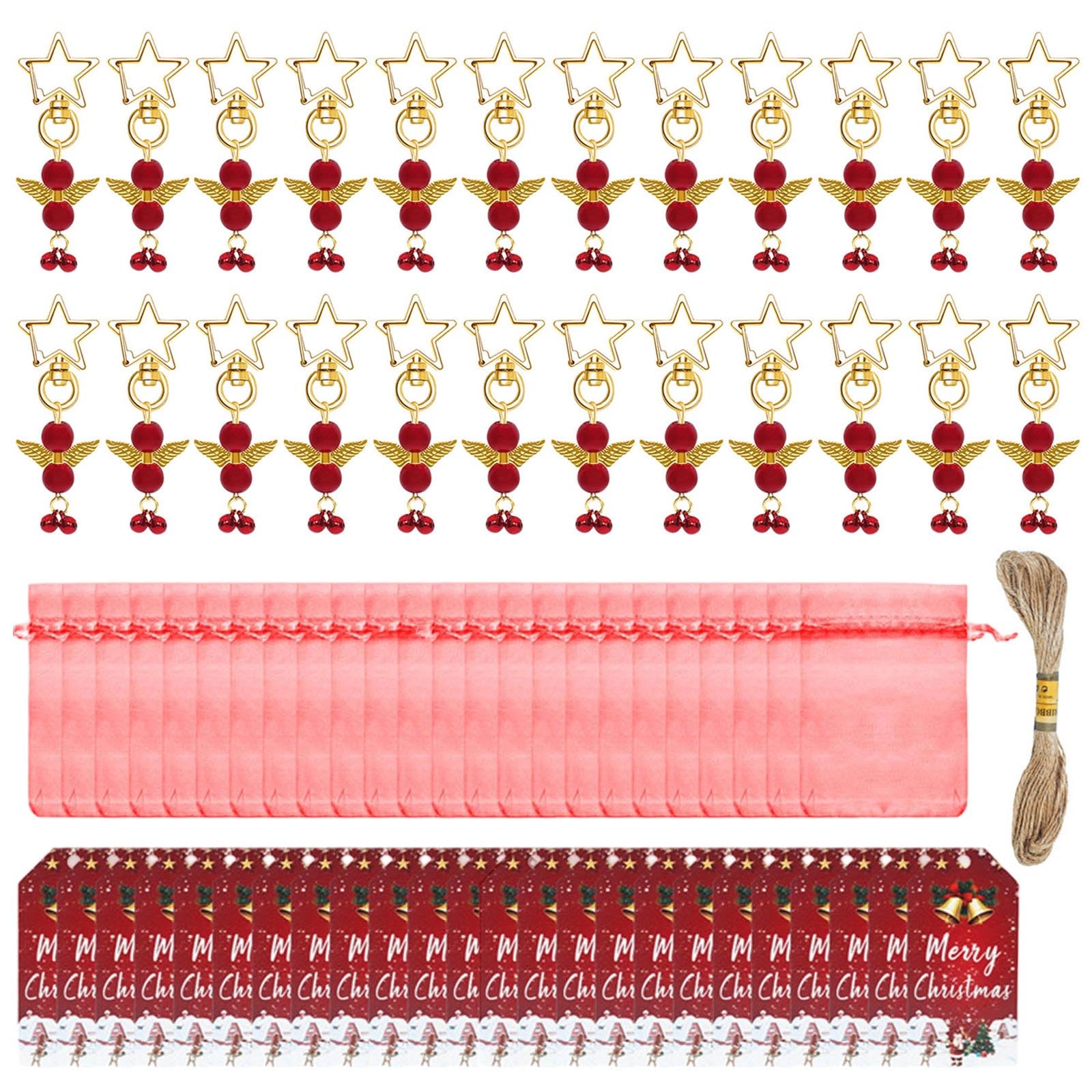 Collection d'ornements de vacances lot de 24 pièces en kirsite pour offrir un Noël magique