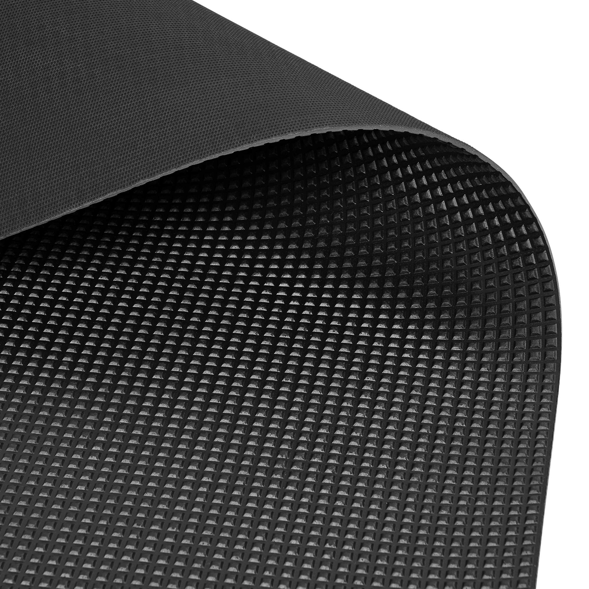 9m² Pyramidenmatte, 1,20 x 7,50m, Stärke: 3mm, Schwarz