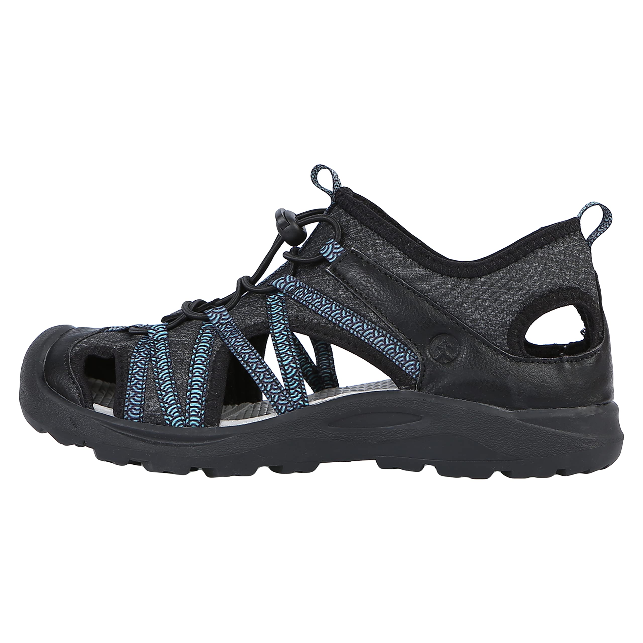 Northside Women's Santa Rosa, Black/Aqua-013, 7