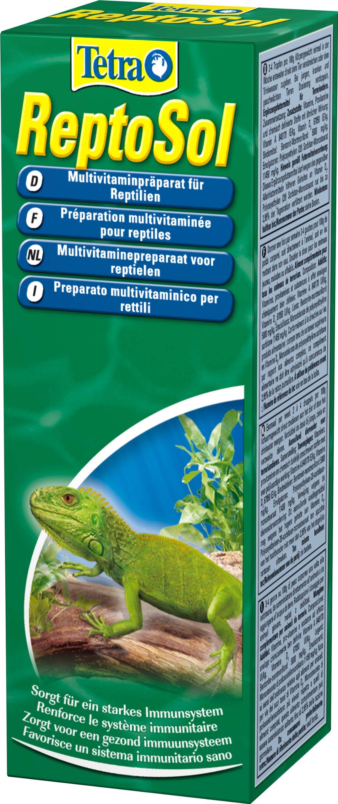 Tetra ReptoSol 50 ml - Alimento complementario para todos los reptiles