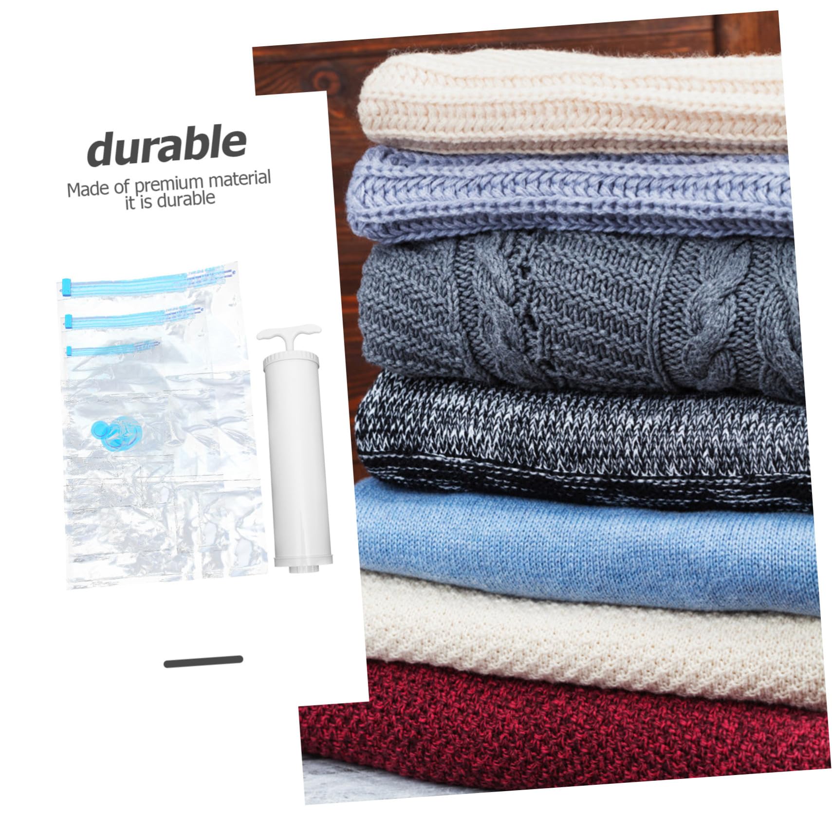 1 Set Kompressionsbeutel-Set, platzsparende Vakuum-Aufbewahrungsbeutel, Schrank-Vakuum-Organizer, Gepäck-Vakuumbeutel, Decken, Kissen, Taschen, platzsparende Vakuumbeutel für Haustiere,