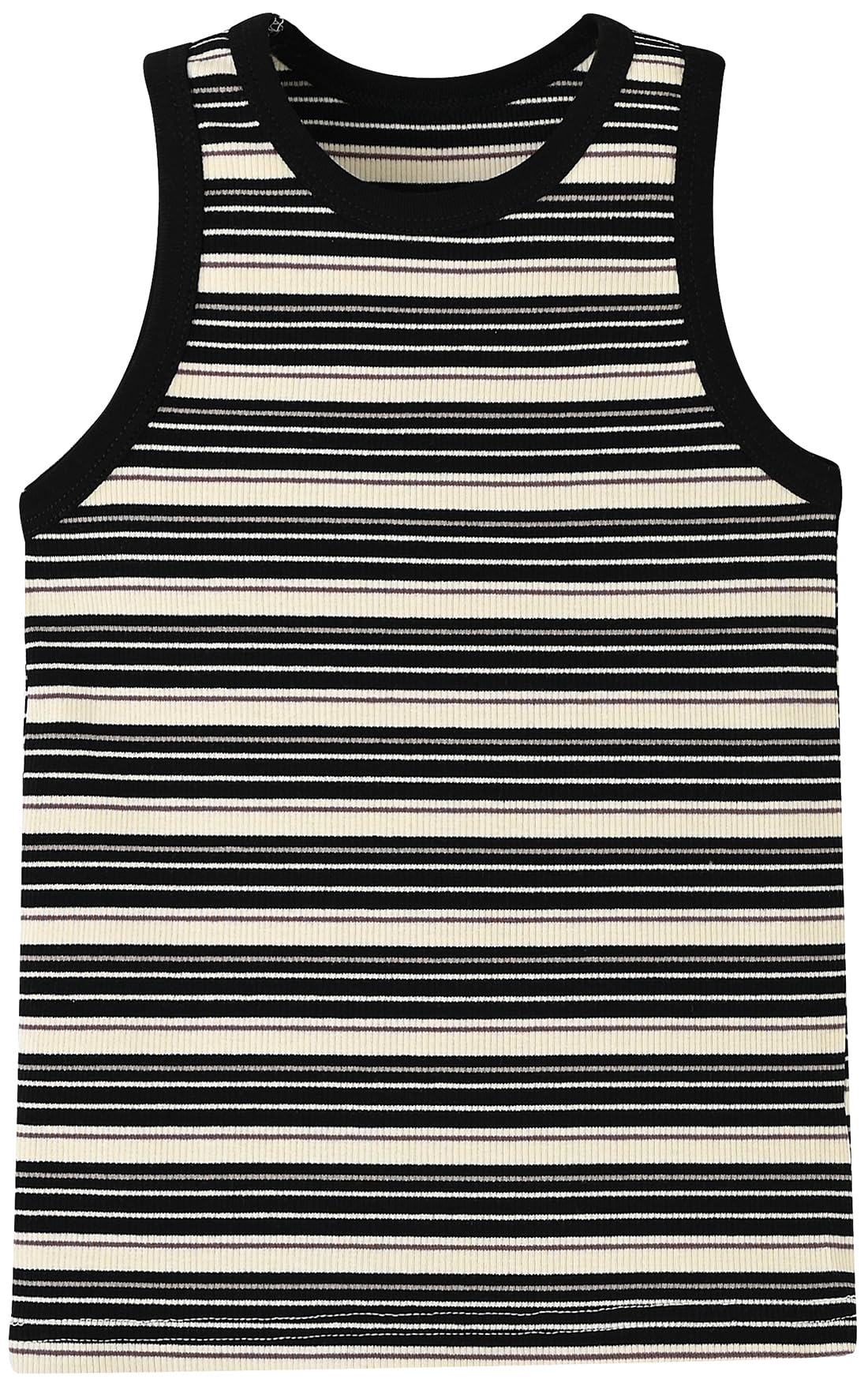 BINIDUCKLING Toddler Tank Top Girls Summer Cute Striped Sleeveless Top 24 Months-8 Years