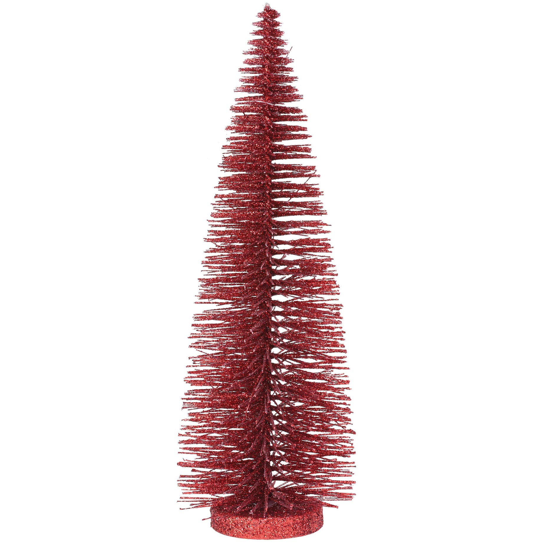 Department 56 Christmas Basics Glitter Tree Figurine, 13.7 Inch, Red