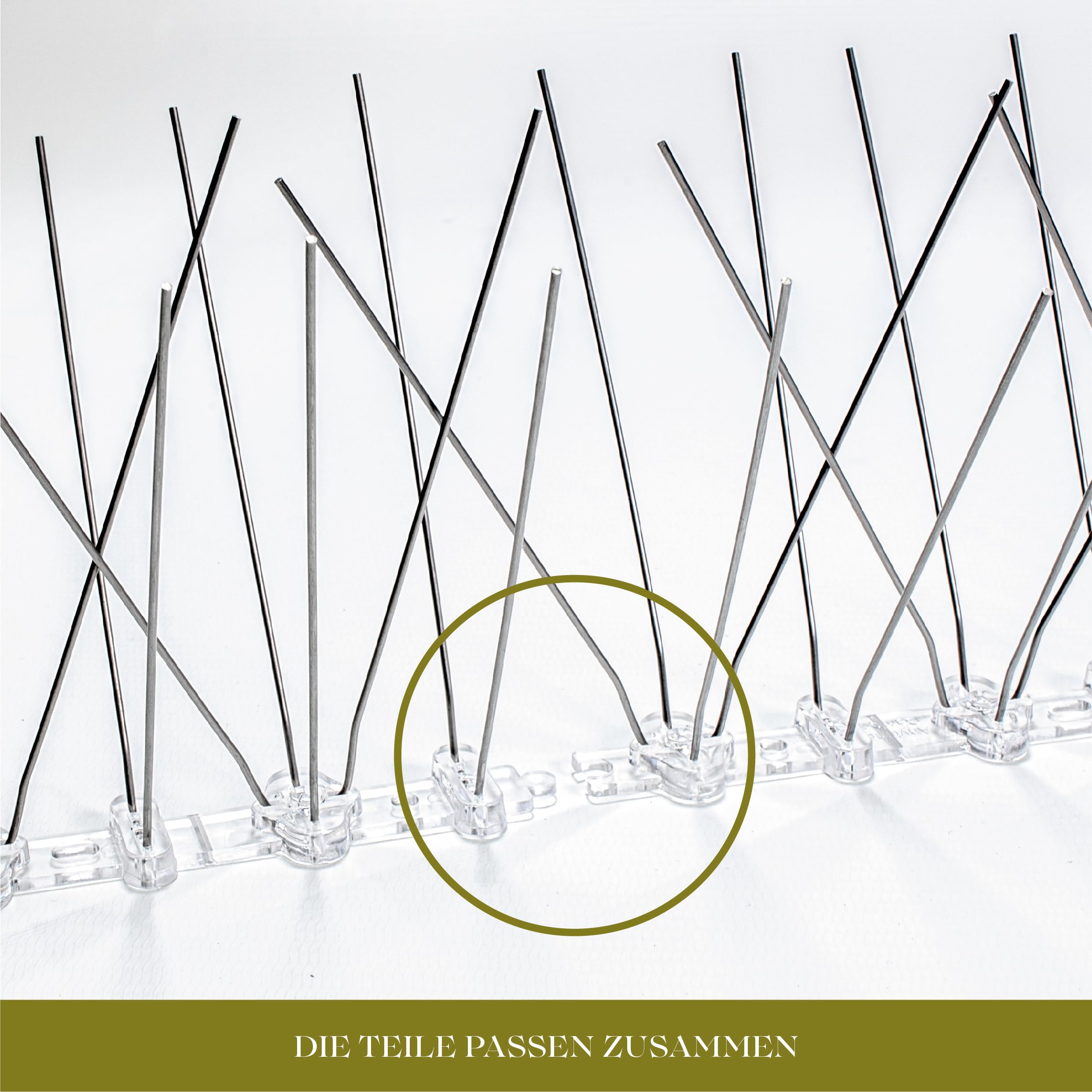 Professionelle Vogelabwehr-Spikes, 5 Reihig. Hergestellt in der EU