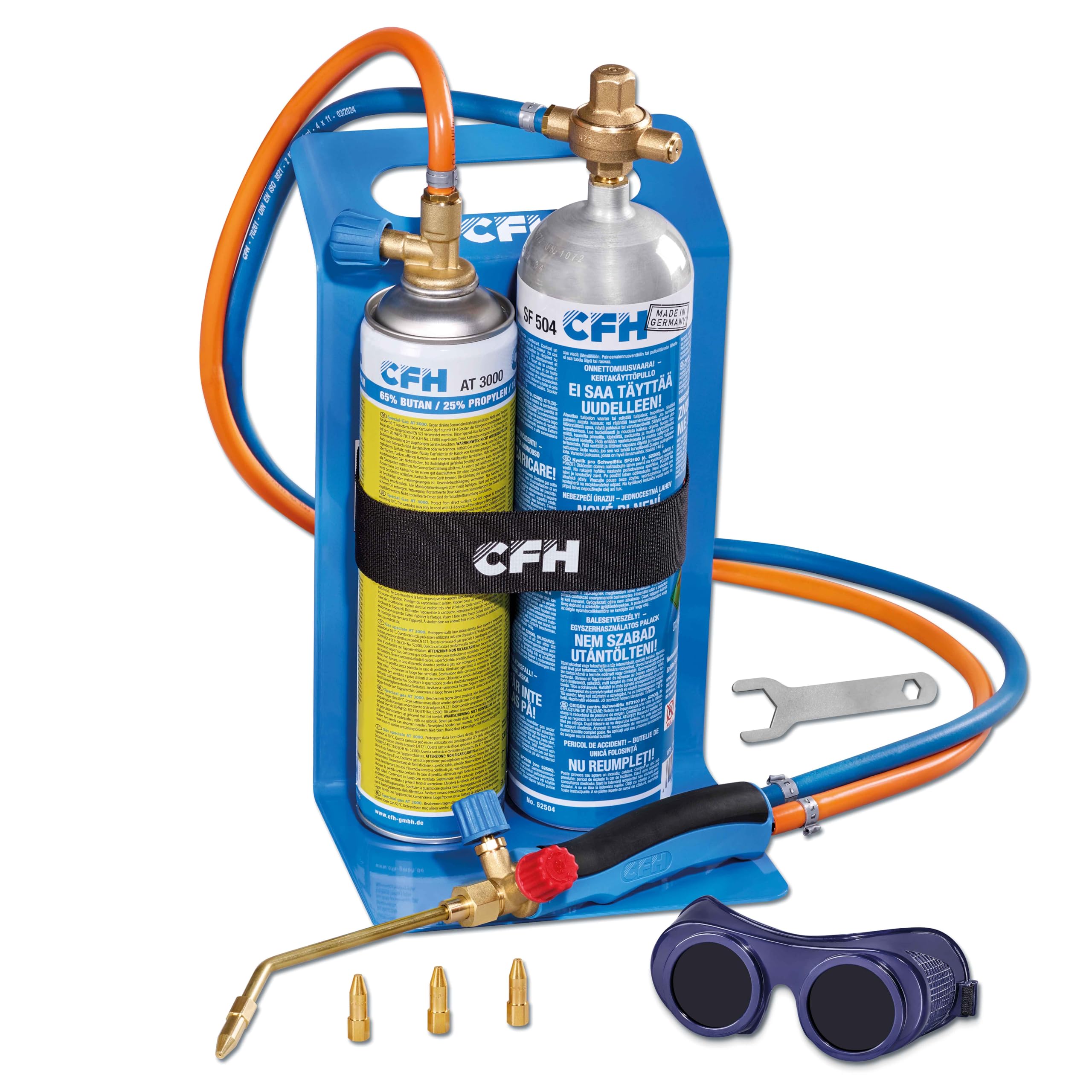 CFH Schweiß-Fix SF 3100 – Tragbares Autogen-Schweiß- und Hartlötsystem (Komplettset)