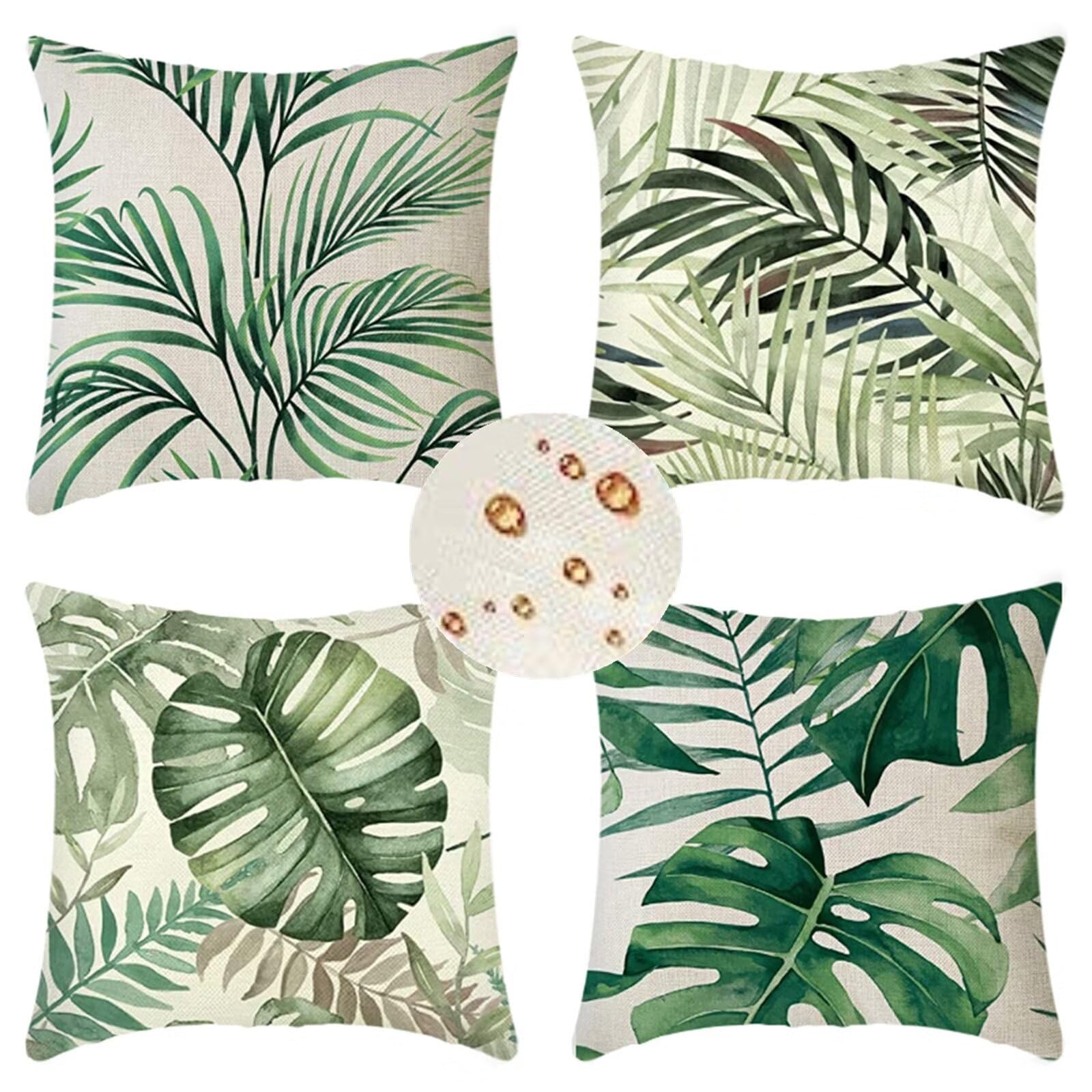 Housse Coussin 40x60 Cm Usine Housse De Coussin Exterieur Impermeable Pour Salon De Jardin Simple, Rectangulaire Lin Taie Oreiller Lot De 2 Impermeable Taie Oreiller Pour Terrasse Decoration Salon G-2