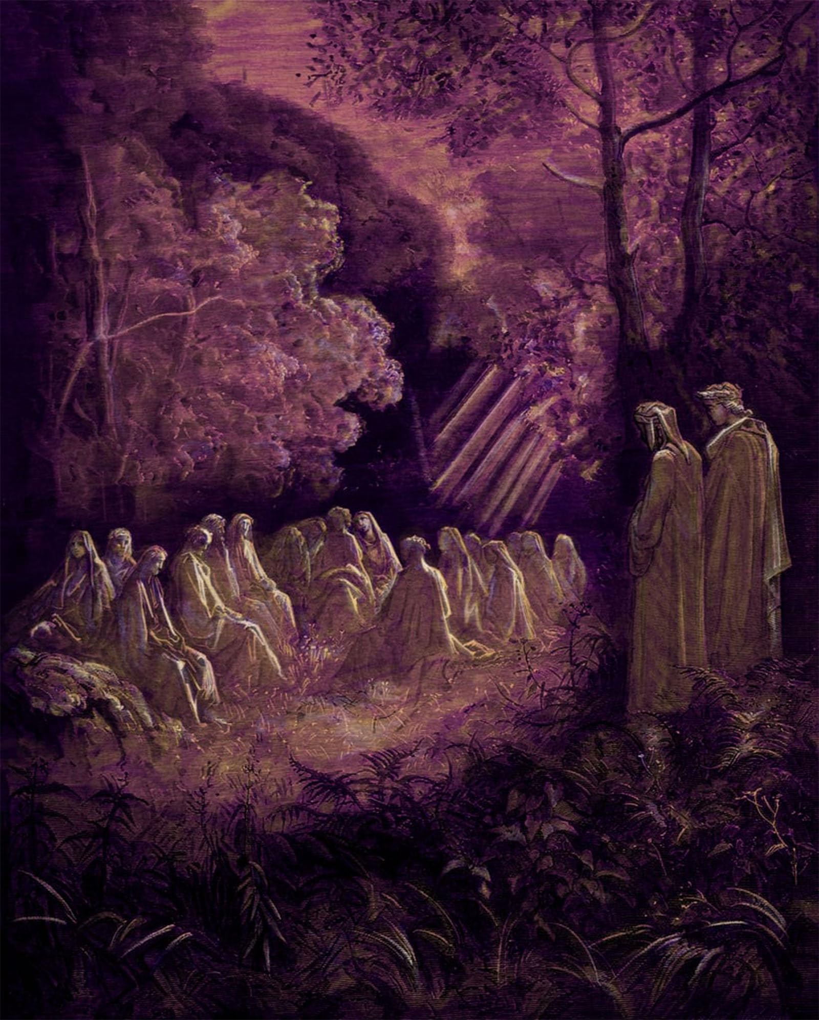 Posteriik No Frame Famous Animal Posters Vintage Picture Dantes Purgatory By Gustave Dore Modern Wall Decor For Home Decor 60X90cm