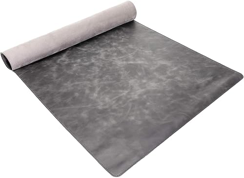 Vista 47 de Venito Tapete de escritorio de cuero prémium (36 x 19 pulgadas), tapete grande para mouse para accesorios de oficina en casa (marrón antiguo)