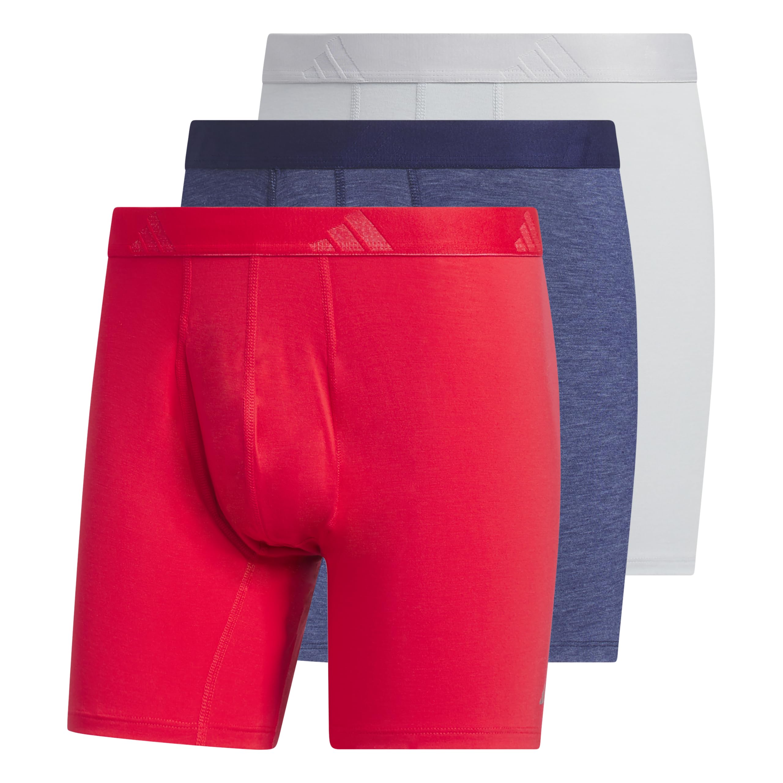 adidas Mens Luxe Underwear 3-Pack Boxer Briefs or Trunks Premium Ultra Soft Comfort