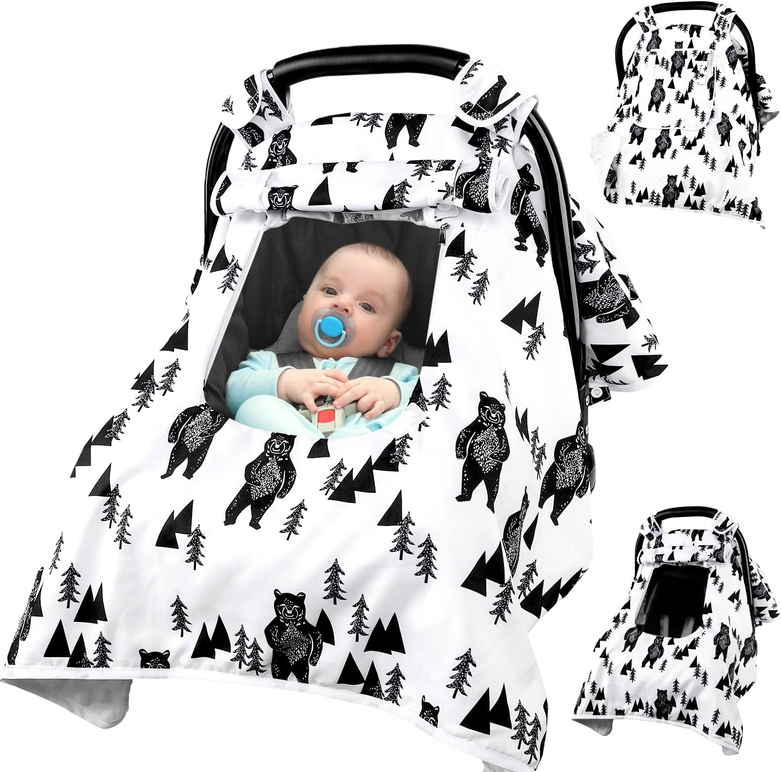 Amazon baby carseat cover boys newborn car seat canopy minky