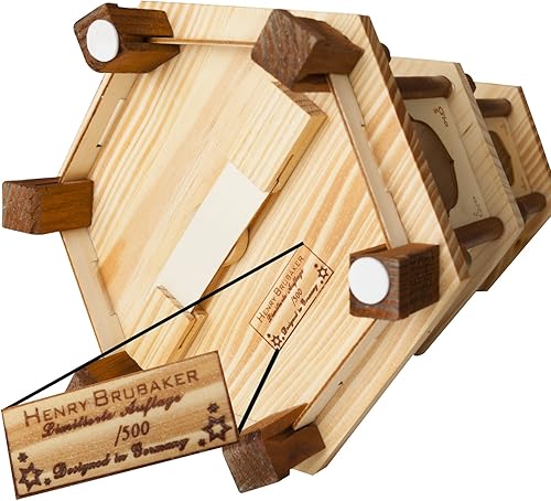 Miniatura 7 de Decoración navideña, de Brubaker, carrusel piramidal de varios niveles, 6 portavelas y figuras pintadas a mano, hecho en Alemania