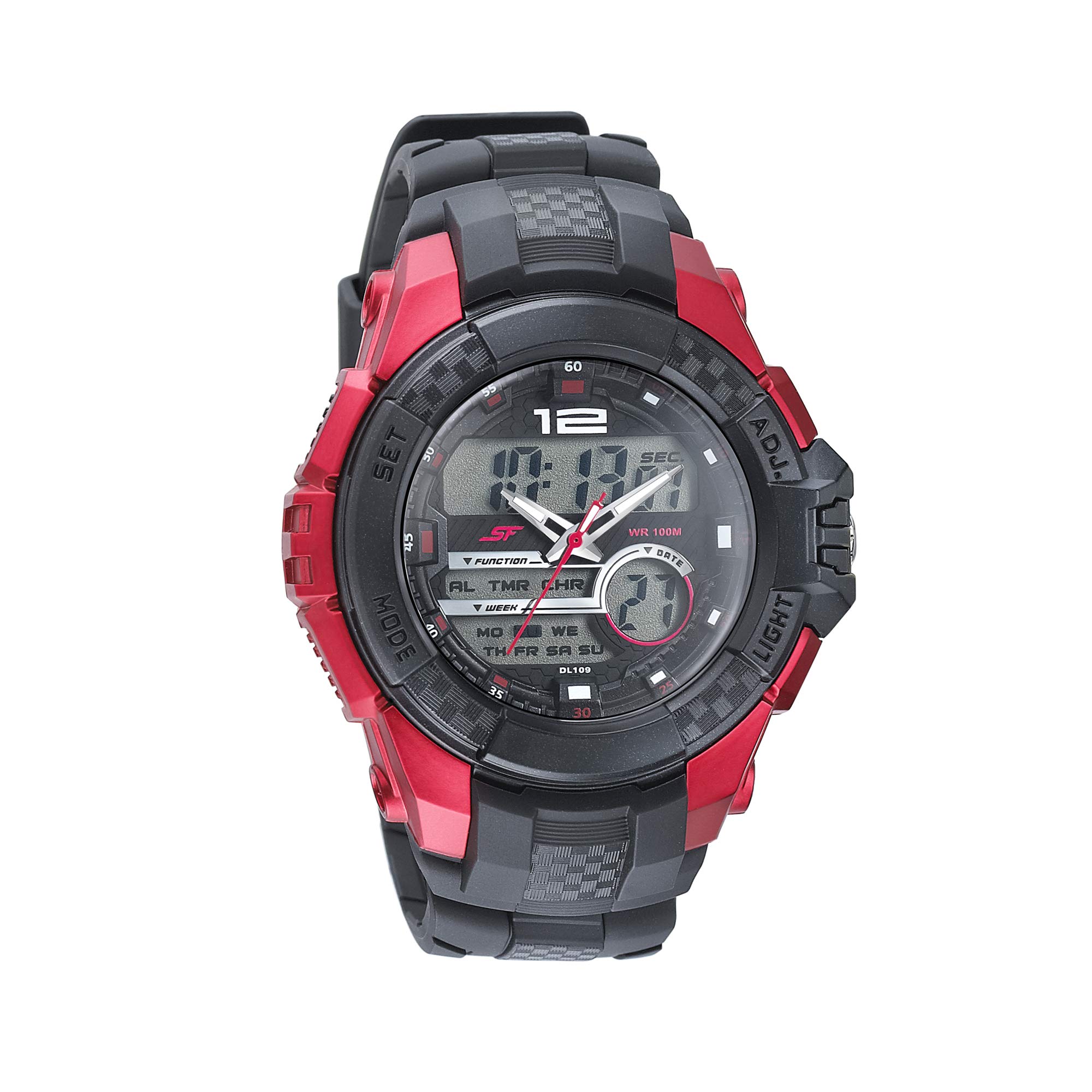 SF Carbon Analog-Digital Black Round Dial Mens Sport Watch-77027PP04 (B08RDR4KVX) Amazon Price History, Amazon Price Tracker