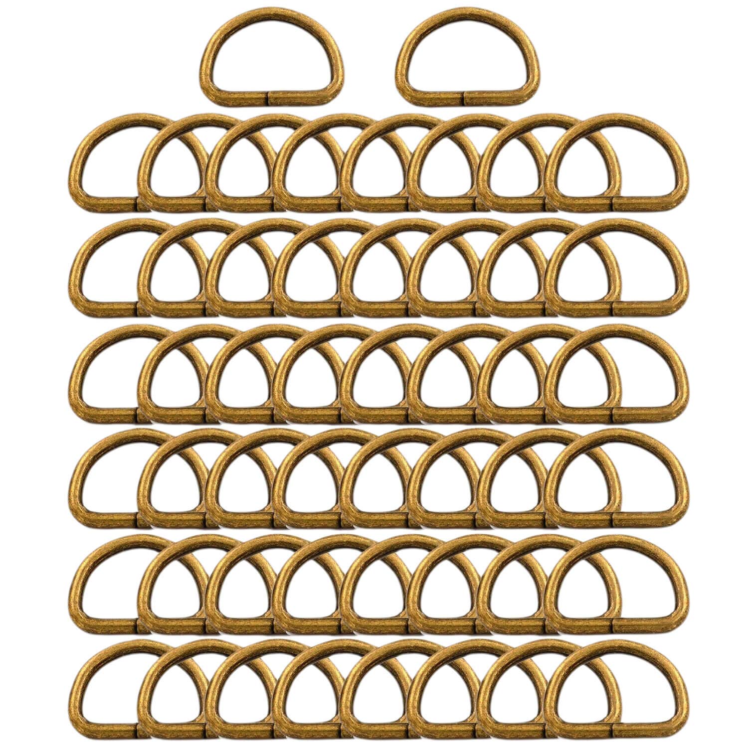 BIKICOCOMetal D-Rings Buckle, 3/4 Inch Non-Welded for Webbing Sewing DIY