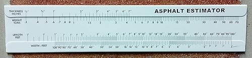 Asfalto sliderule Calculadora Estimador
