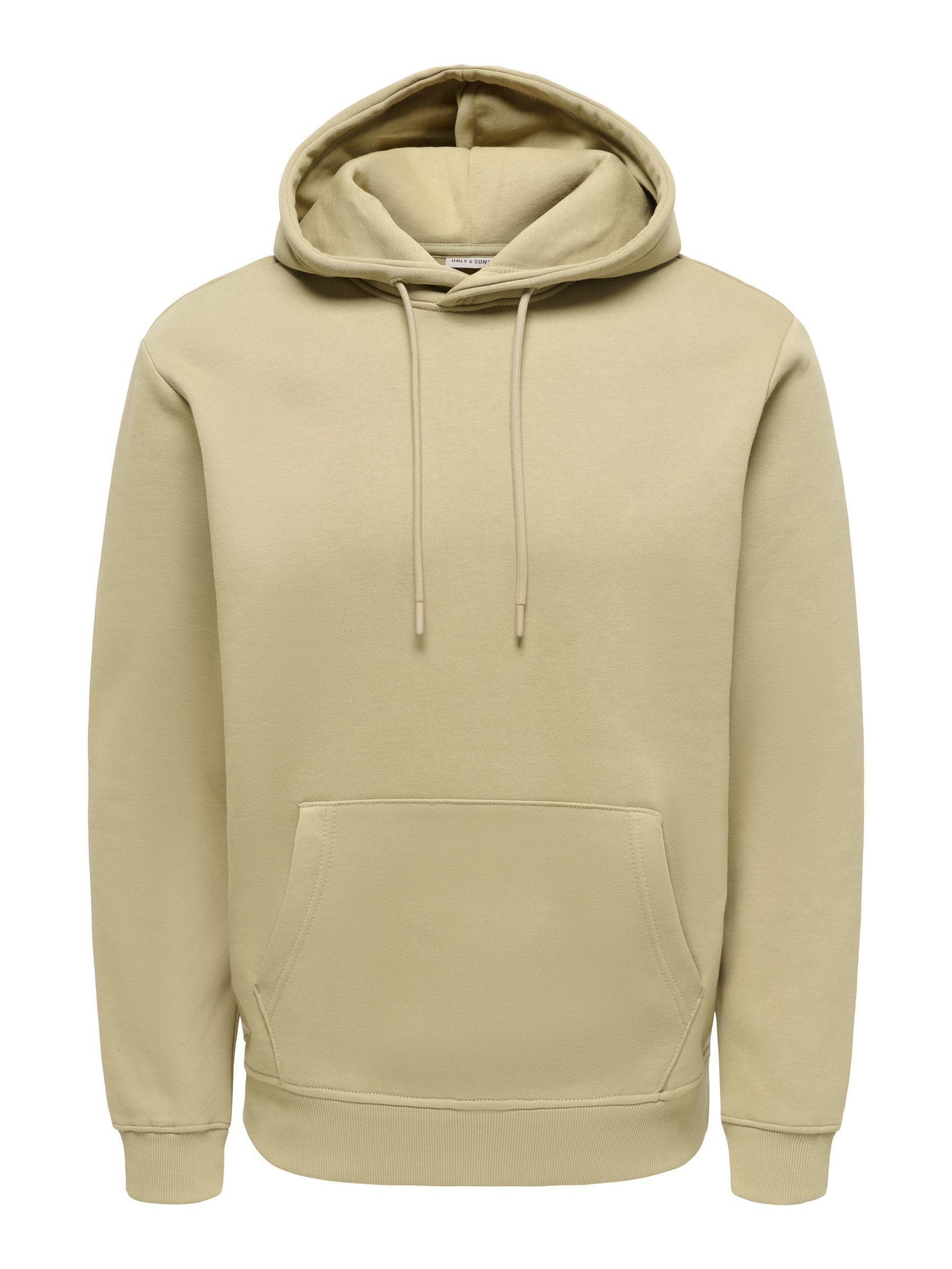 ONLY & SONS Mens Onsconnor Reg Sweat Hoodie Noos, Coriander, M UK