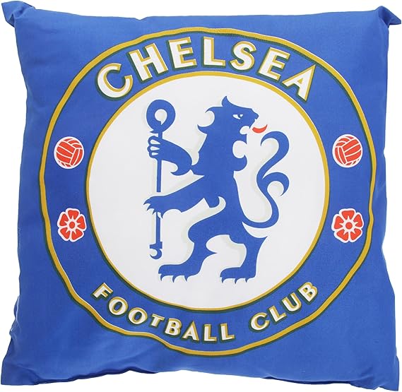 Amazon Co Jp チェルシー フットボールクラブ Chelsea Fc オフィシャル商品 クレストデザインクッション イギリスサッカークッション ピロー 枕 ワンサイズ ブルー ホーム キッチン