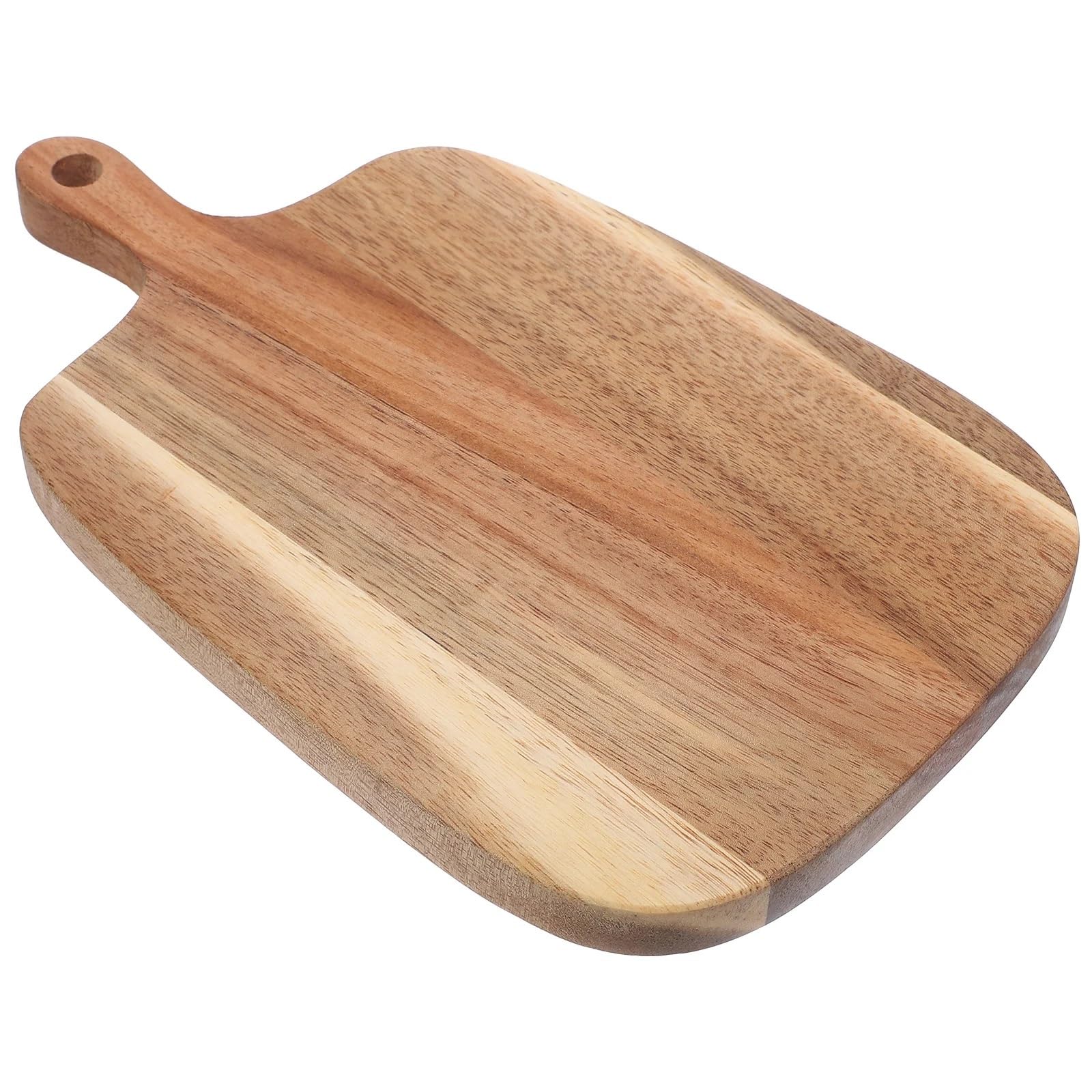 Plateau à fromage et plateau à pizza en bois d'acacia 26,5 x 16,1 cm - Plateau de service pour charcuterie - Idéal pour le fromage, la pizza, les apéritifs et la climatisation