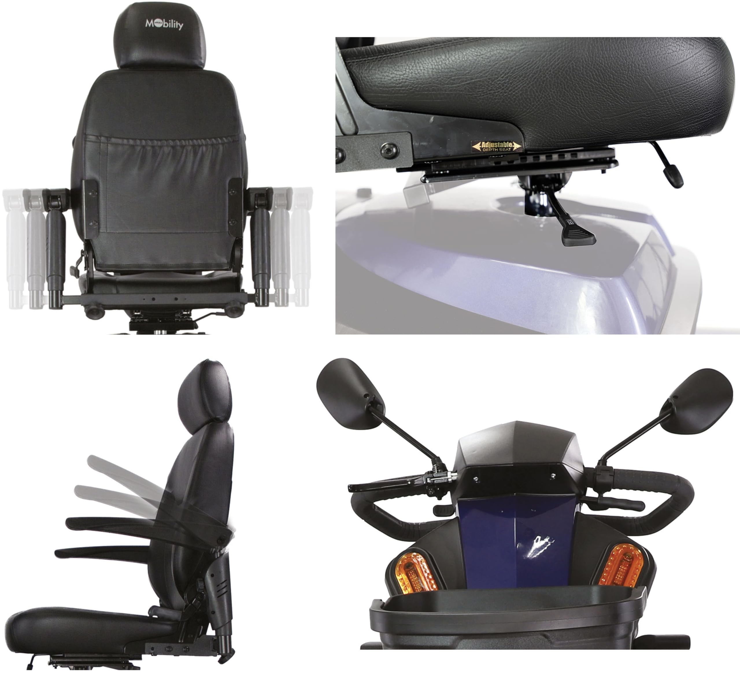 Scooter elettrico per disabili Mobility 240 Portata max 158 Kg