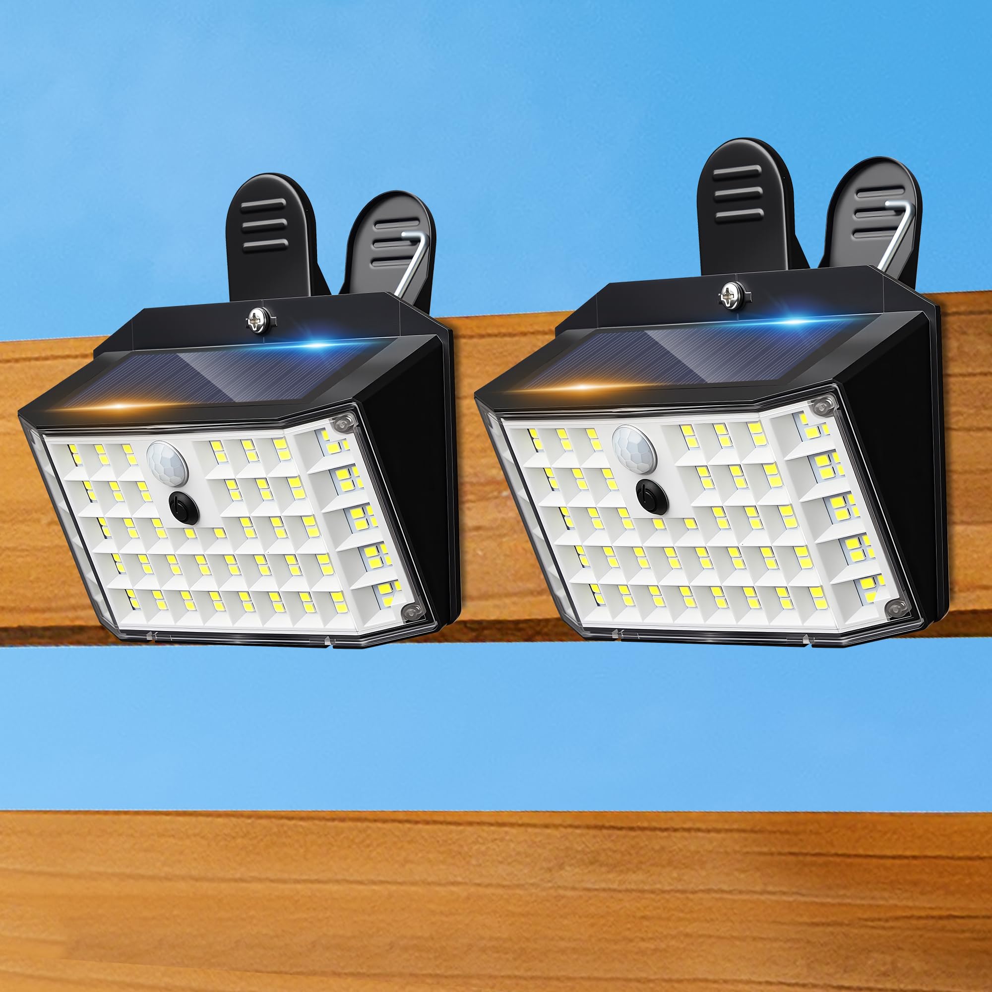 Luci solari per esterni, 176 LED, confezione da 2
