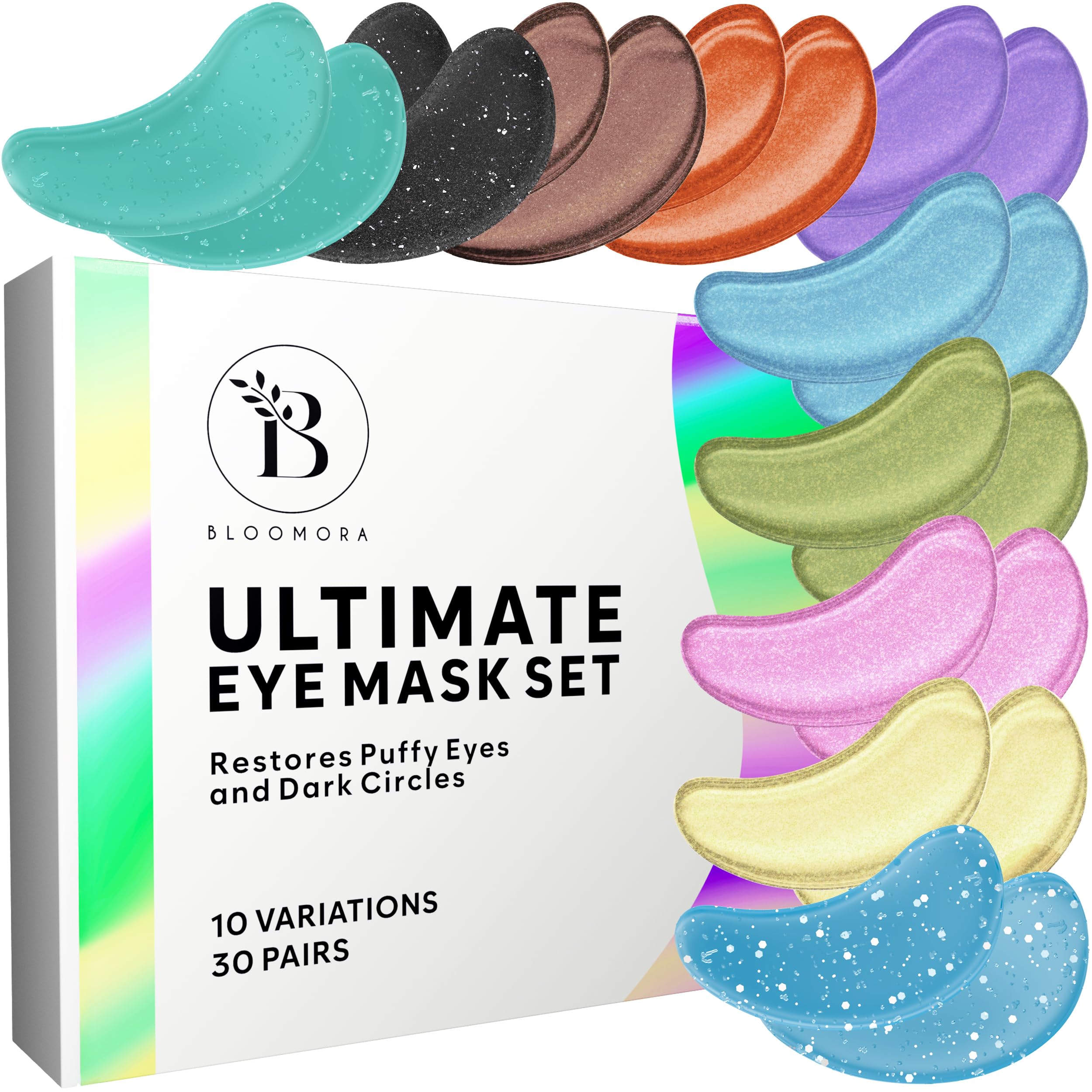 Augenpads Gegen Augenringe (30 Paare), Eye Pads Mixbox, Eye Patches zur Augenringe Entfernen, Under Eye Patches für zur Hydratation, Augenpads gegen Tränensäcke, Eye Mask, Augenringe Pads