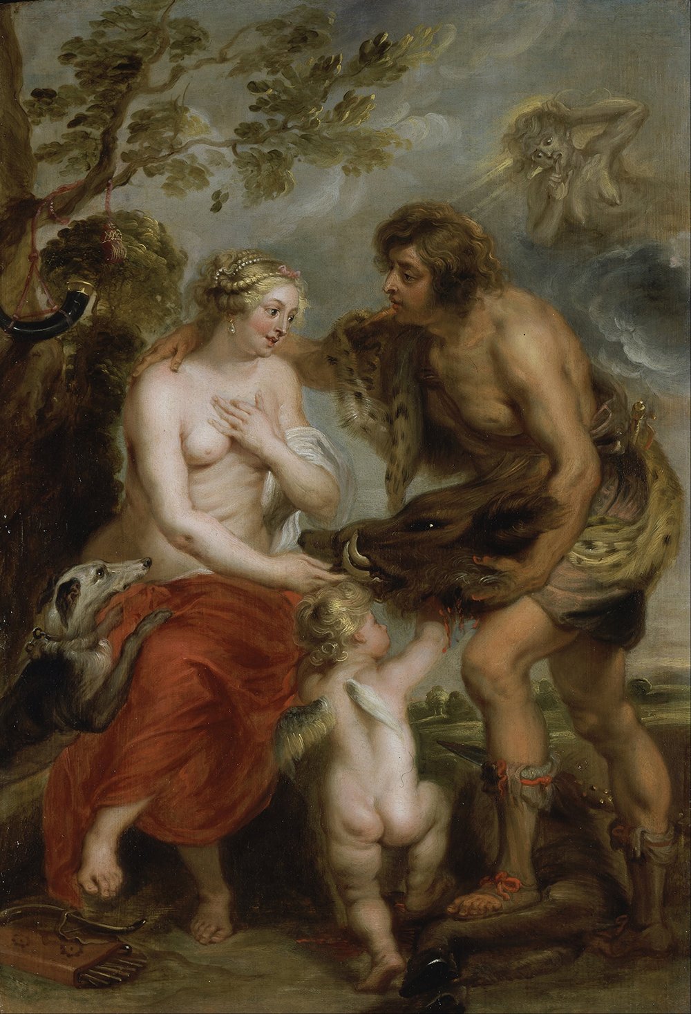 Cuadro Meleager and Atalanta Dark de Rubens pequeño para decorar salones