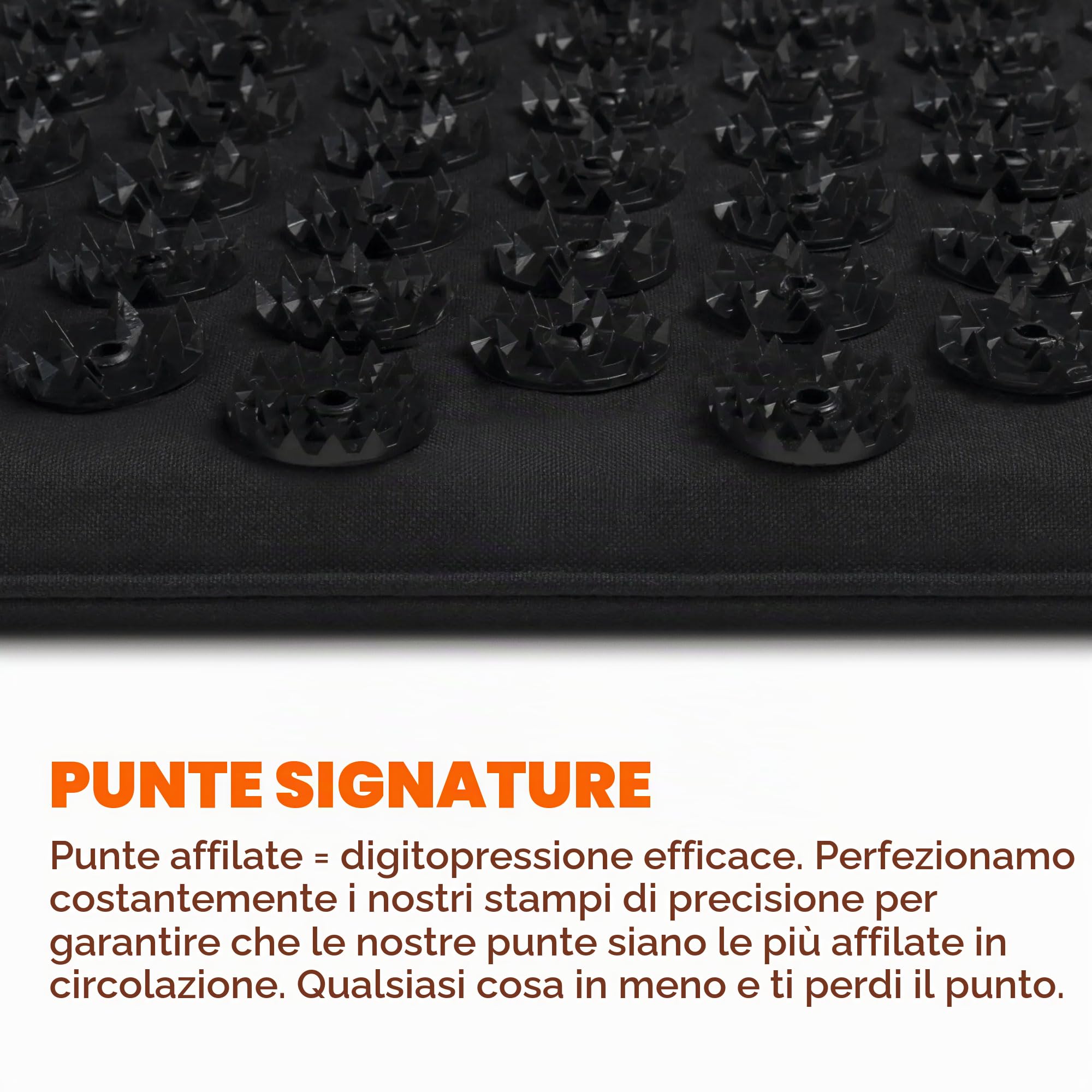 Shakti Mat Luxury Edition Nero - Il Tappetino Per Agopressione Per Mal Di Schiena Lombalgia Sciatalgia Stress E Insonnia - 10 Cm In Più